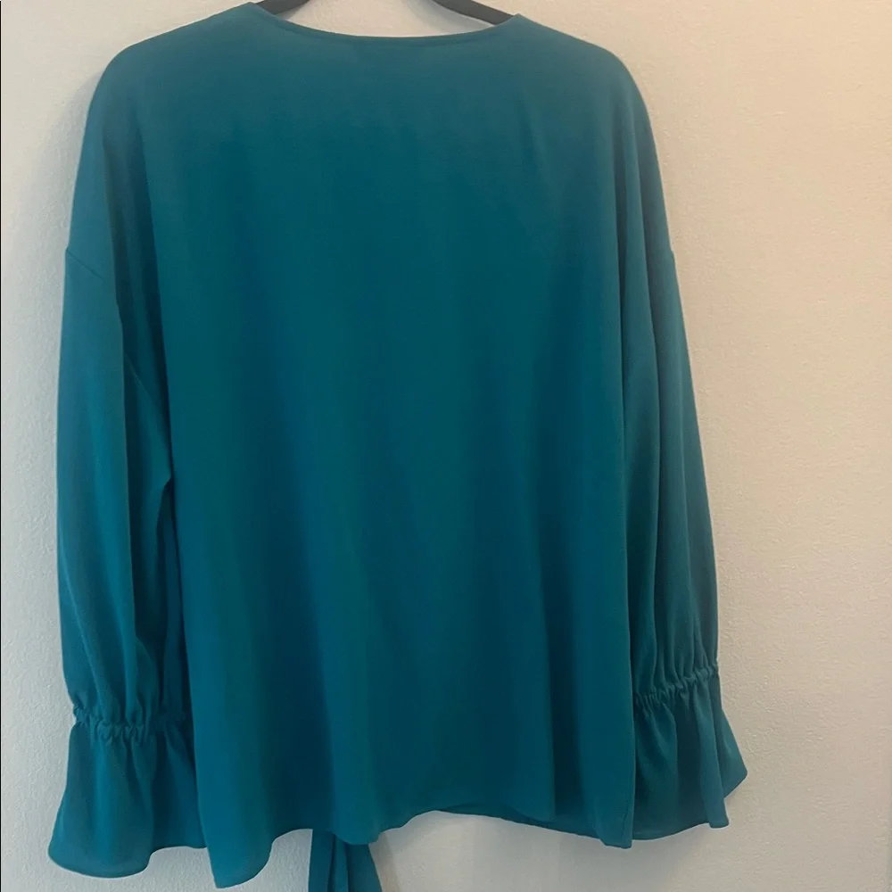 Juicy Teal V-Neck Women's Top